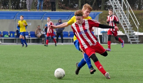 Pohár U19, MFK Nové Město n. M. - FK Jaroměř, 12.2.2023, foto: Václav Mlejnek